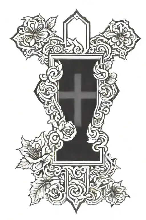Remembrance Cross tattoo design idea