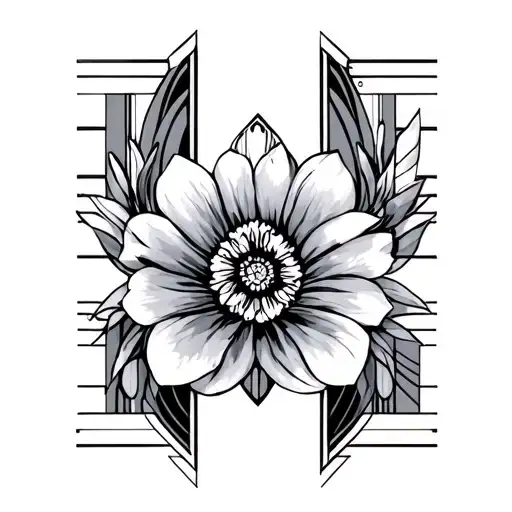 Art Deco tattoo design idea
