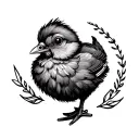 chick tattoo design idea
