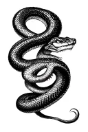 robotic king cobra tattoo design idea