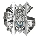 Thigh cuff garter design made tattoo design idea