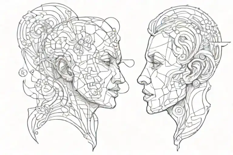 mind over matter tattoo design idea