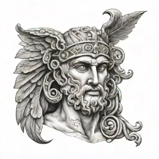 Ancient Greece tattoo design idea