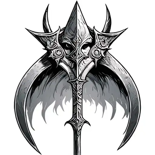 Gungir spear of odin tattoo design idea