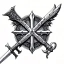 Templar tattoo design idea