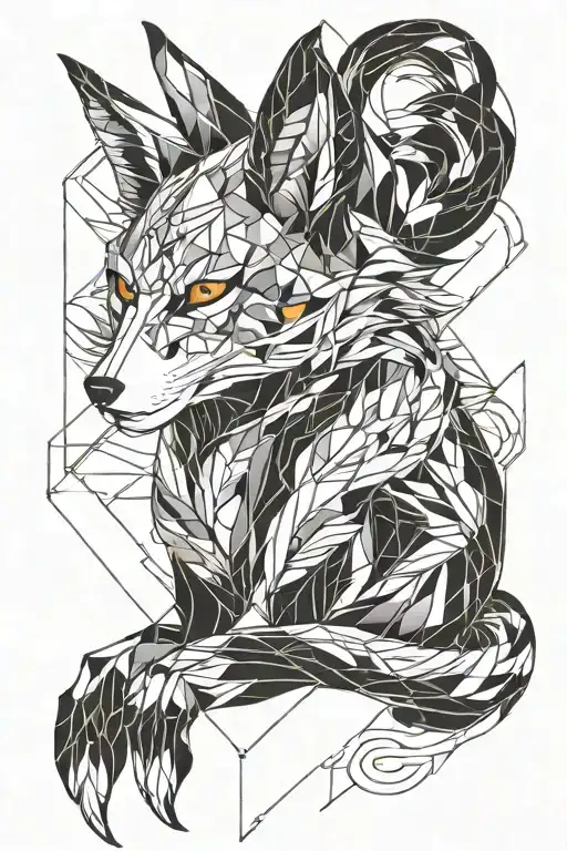 Kitsune tattoo design idea