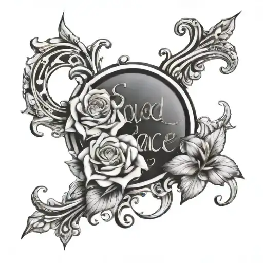 saved by grace tattoo design idea