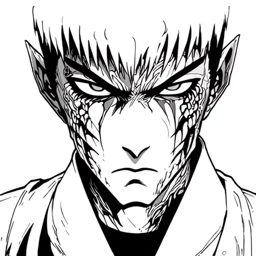 Toji Fushiguro Jujutsu Kaisen tattoo design idea