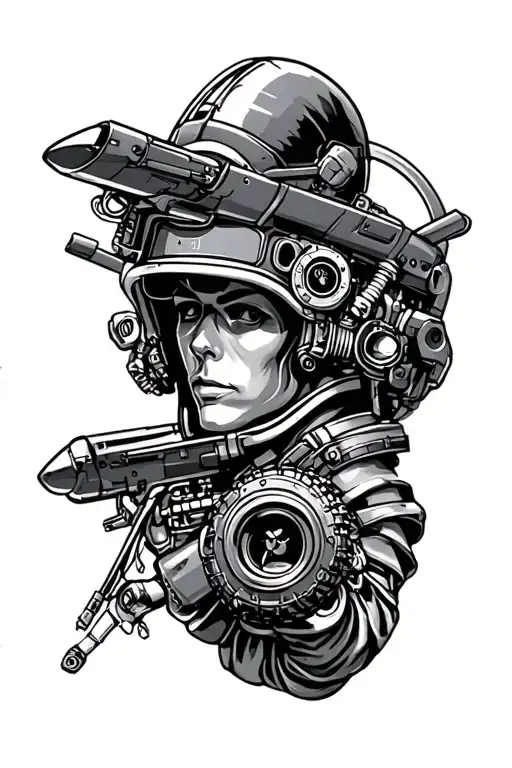 aircraft mechanic tattoo design idea
