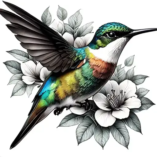 create design based on memory of dad using hummingbird without any words tattoo design idea