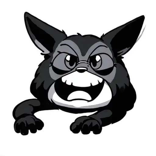 90's cartoon characters tattoo design idea