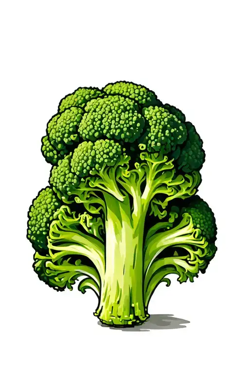 Broccoli tattoo design idea