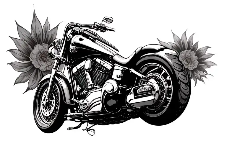 harley Davidson memorial tattoo for dad tattoo design idea
