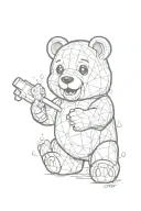 gummy bear tattoo design idea