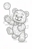 gummy bear tattoo design idea
