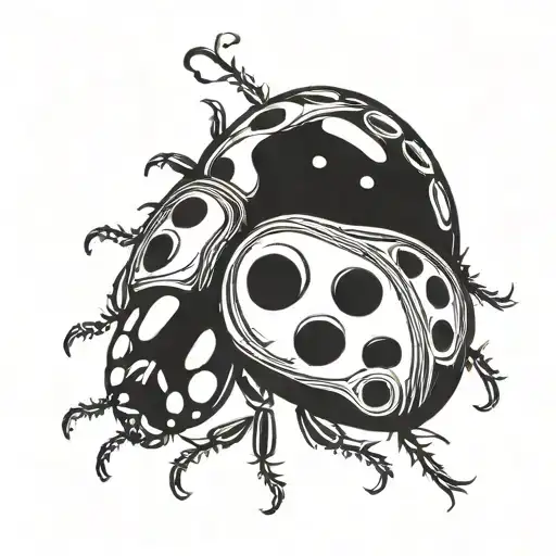 ladybug outline tattoo tattoo design idea