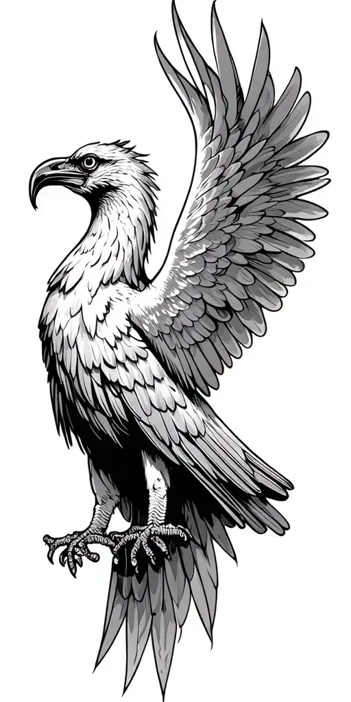 liver bird plying cards forming tattoo design idea