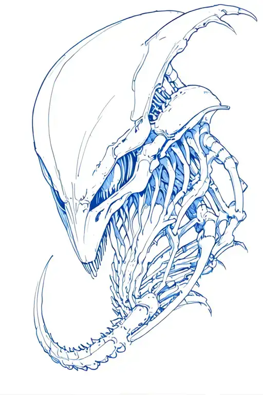 xenomorph Alien from Alien tattoo design idea