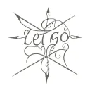let go, let god tattoo design idea
