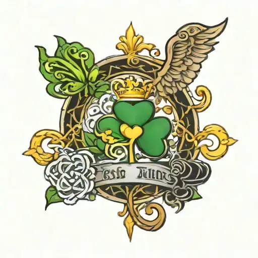 Irish tattoo for 3 friends tattoo design idea