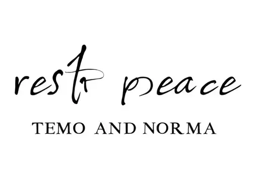 "REST IN PEACE TEMO AND NORMA" tattoo design idea