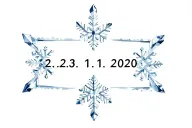 "23.01.2020 12.11.2023" snowflake and crystal sky tattoo design idea