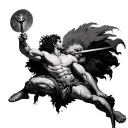 david and goliath tattoo design idea