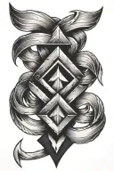 3 chevrons pointing up  tattoo design idea