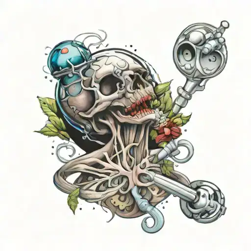 respiratory therapy  tattoo design idea