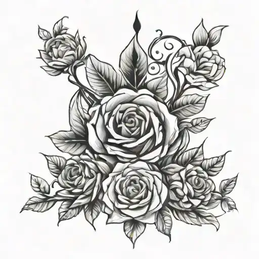 Content tattoo design idea