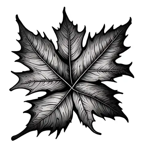 Autumn Leaf tattoo design idea
