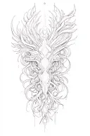 5150 vertical tattoo design idea