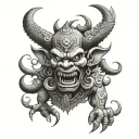 khmer tattoo demon tattoo design idea