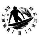 man surfing with Roman numerals of March 17  tattoo design idea