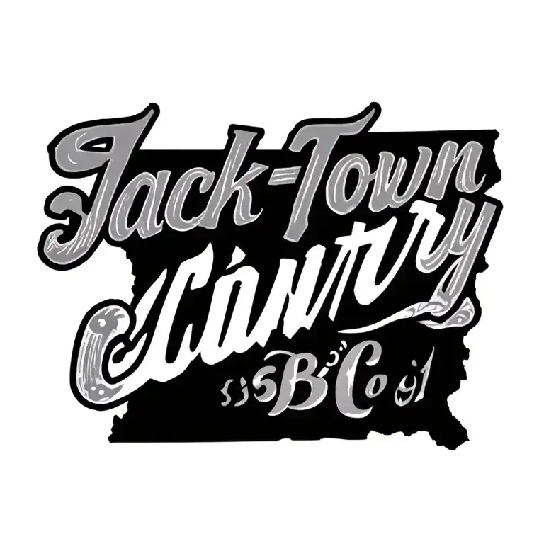 "Jack-Town 601 Country Boi" state of Mississippi tattoo design idea