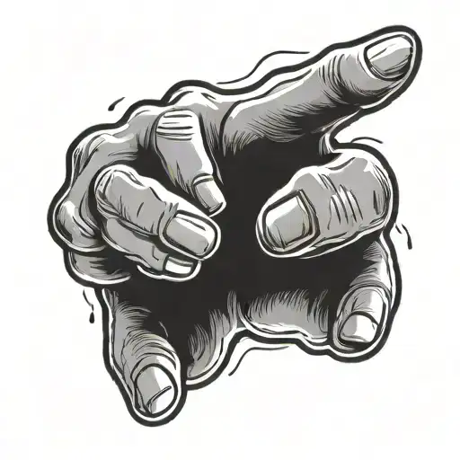 hand emoji tattoo design idea