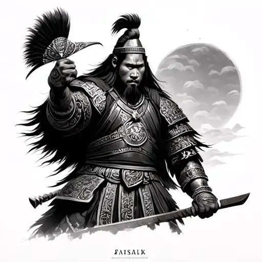 Mongolian Warrior tattoo design idea