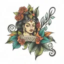Wife name siddhi tattoo design idea
