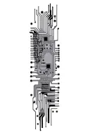 circuit board patterns tattoo design idea