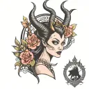 maleficent tattoo design idea