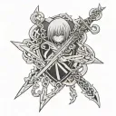 Kurapika Chain tattoo design idea