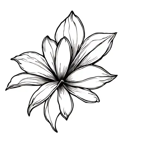Bali Frangipanier Flower tattoo design idea