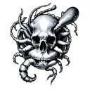 Cancer Horoscope tattoo design idea