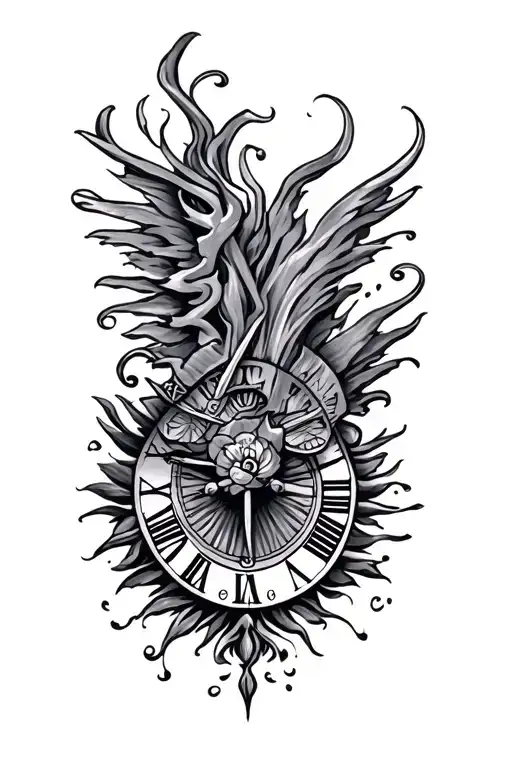 2006 year in roman numerals surrounded tattoo design idea
