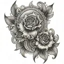 Pubic tattoo design idea