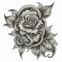 Pubic tattoo design idea