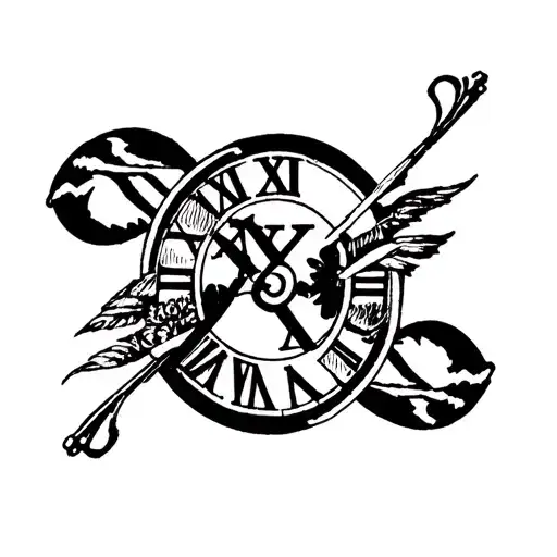 2004 In Roman Numerals tattoo design idea