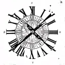 2004 In Roman Numerals tattoo design idea