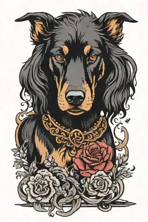 Taylor Swift "the black dog" tattoo design idea