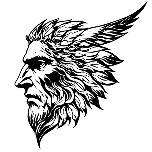 janus tattoo design idea